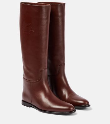 Etro Leather high-knee boots