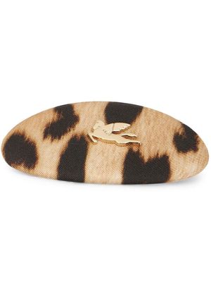 ETRO leopard-print hair clip - Brown