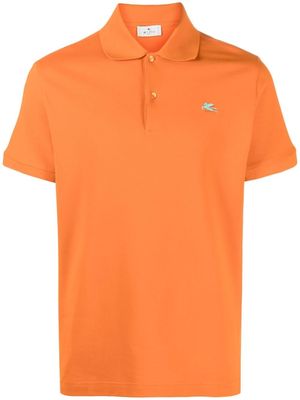 ETRO logo-embroidered polo shirt - Orange