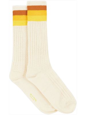 ETRO logo intarsia-knit striped socks - 0990