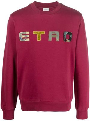 ETRO logo-patches sweatshirt - Red
