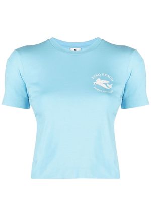 ETRO logo-print short sleeve T-shirt - Blue
