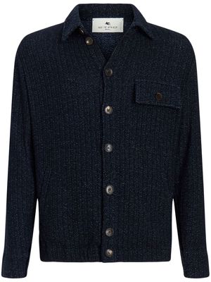 ETRO long-sleeve knitted shirt - Blue