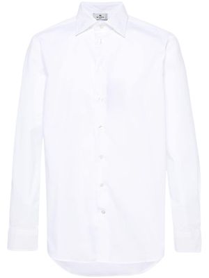 ETRO long-sleeve poplin shirt - White