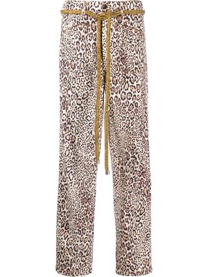 ETRO Louise leopard-print tapered trousers - Neutrals