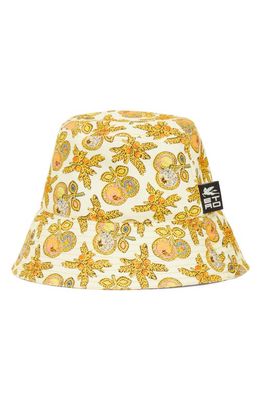 Etro Meline Jacquard Bucket Hat in 0700 Gold