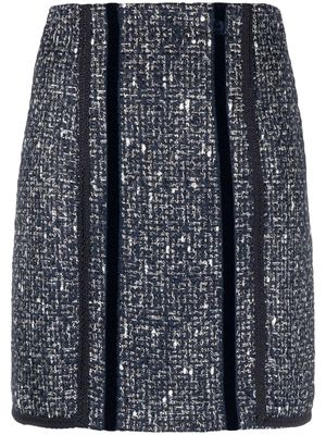 ETRO metallic tweed skirt - Blue