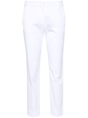 ETRO mid-rise cropped slim trousers - White