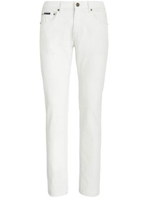 ETRO mid-rise slim-fit jeans - White