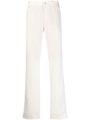 ETRO mid-rise straight-leg trousers - White