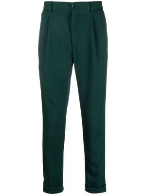 ETRO mid-rise tapered trousers - Green
