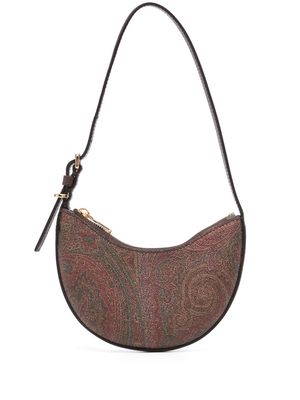 ETRO mini Essential leather shoulder bag - Brown