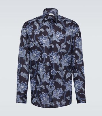 Etro Paisley cotton poplin shirt