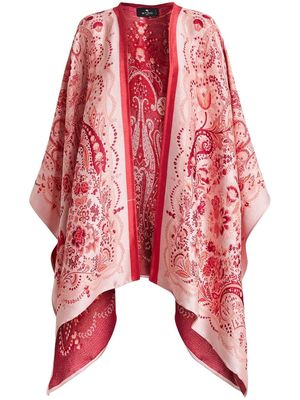 ETRO paisley-embroidered cape