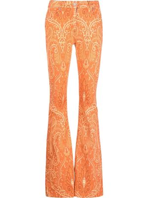 ETRO paisley flared jeans - Orange