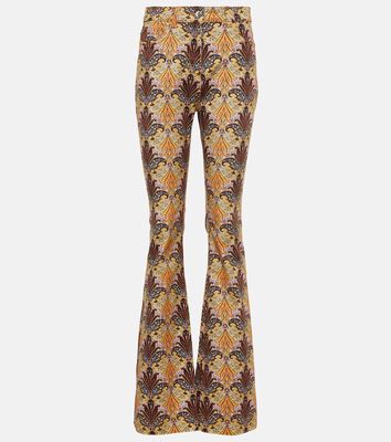 Etro Paisley high-rise flared jeans