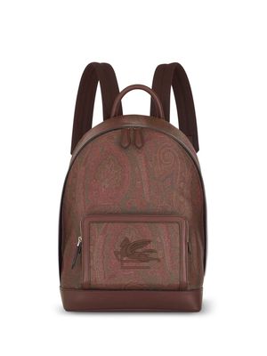 ETRO paisley-jacquard backpack - Brown