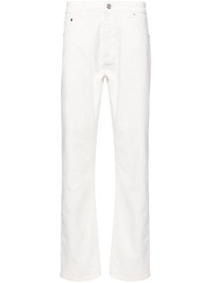 ETRO paisley-jacquard straight-leg jeans - White