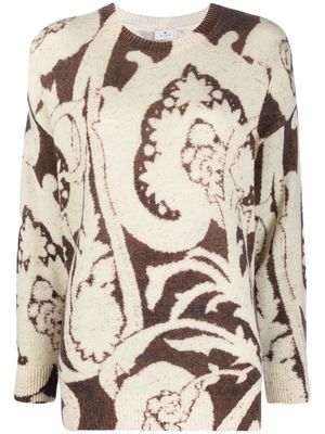 ETRO paisley-patterned wool jumper - Neutrals