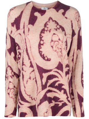 ETRO paisley-patterned wool jumper - Red