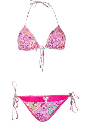 ETRO paisley-print bikini - Pink