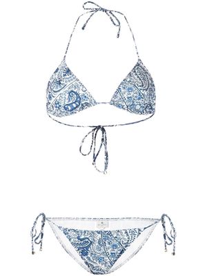 ETRO paisley-print bikini-set - Blue