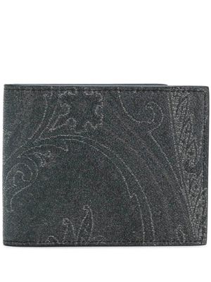 ETRO paisley print billfold wallet - Grey