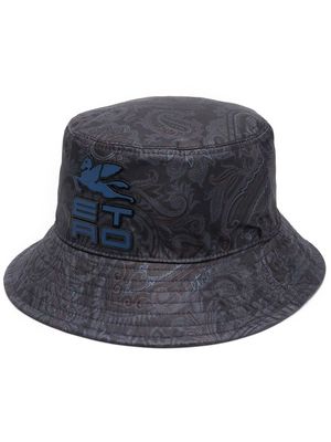 ETRO paisley-print bucket hat - Blue