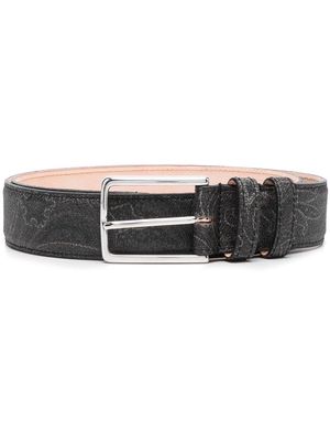 ETRO paisley-print buckled belt - Black