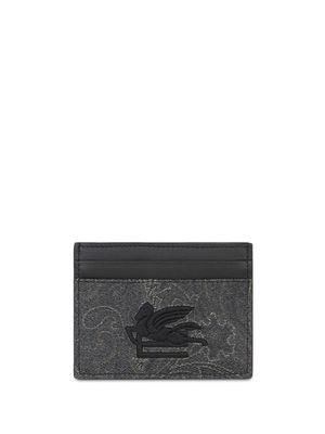 ETRO paisley-print cotton-blend cardholder - Black