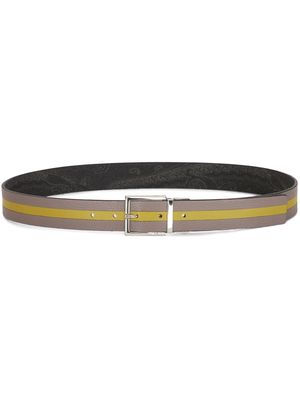 ETRO paisley-print reversible belt - Brown