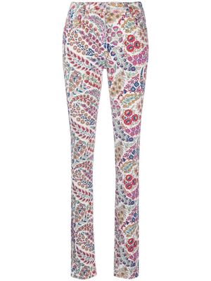ETRO paisley-print skinny jeans - Pink