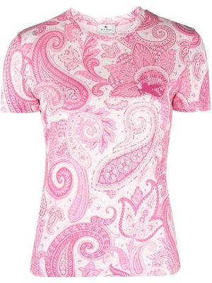 ETRO paisley-print T-shirt - Pink