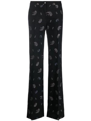 ETRO paisley-print tailored trousers - Black