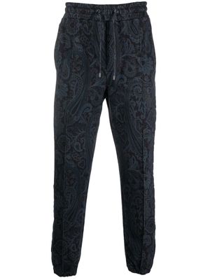ETRO paisley-print track pants - Blue