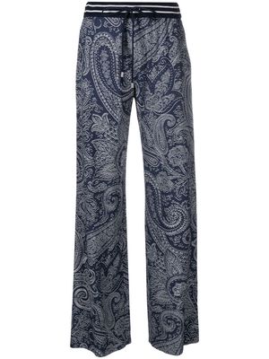 ETRO paisley-print trousers - Blue