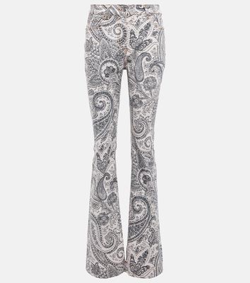 Etro Paisley printed flared jeans