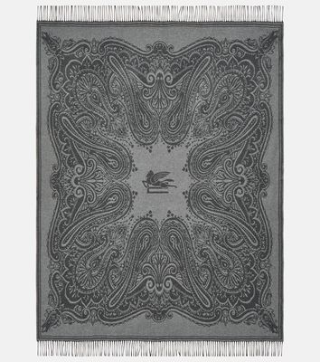 Etro Paisley wool and cashmere blanket