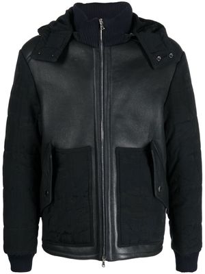ETRO panelled hooded jacket - Black