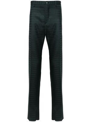 ETRO patterned-jacquard chino trousers - Green