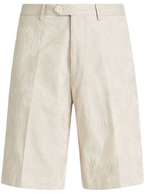 ETRO patterned-jacquard shorts - White