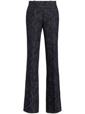 ETRO patterned jacquard trousers - Black