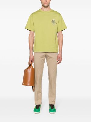 ETRO Pegaso-motif cotton T-shirt - Green