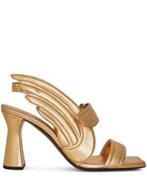 ETRO Pegaso quilted slingback sandals - Gold
