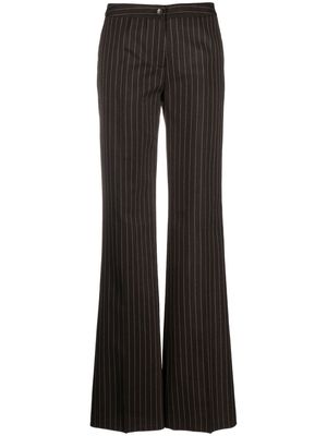 ETRO pinstripe flared trousers - Brown