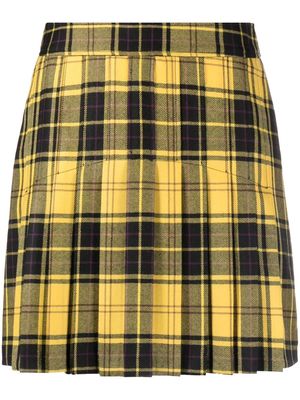 ETRO plaid check mini skirt - Yellow