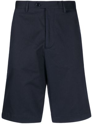 ETRO plain cotton chino shorts - Blue