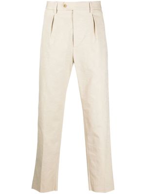 ETRO pleat-detail chino trousers - Neutrals