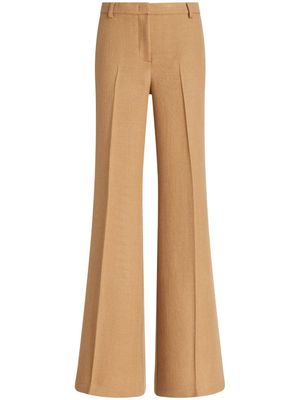 ETRO pressed-crease tailored trousers - Brown