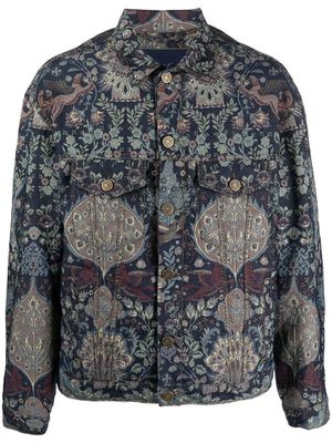 ETRO printed button-up jacket - Blue